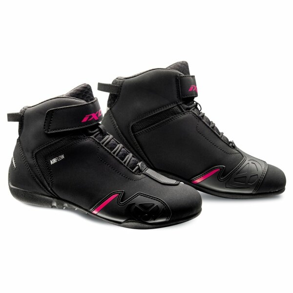 Ixon Motorradschuhe Gambler Damen, schwarz/Fushia