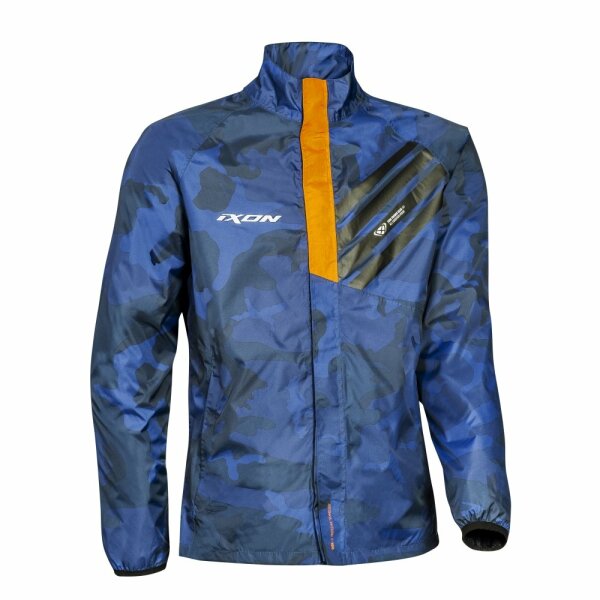 Ixon Regenjacke Stripe Herren, navy camo/orange
