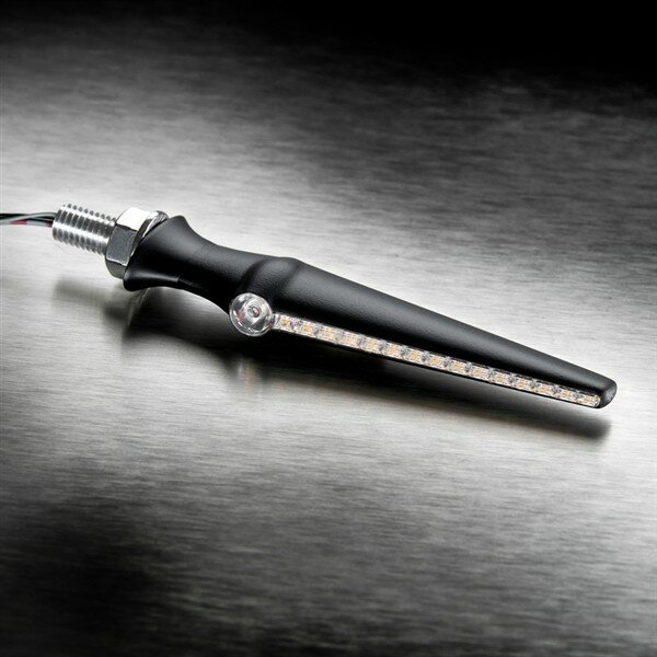 KELLERMANN Jetstream LED Sequenz-Blinker Gehäuse Schwarz / Linse Klar (Stück), Vorn & Hinten