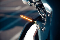KELLERMANN Jetstream LED Sequenz-Blinker Gehäuse Schwarz / Linse Klar (Stück), Vorn & Hinten