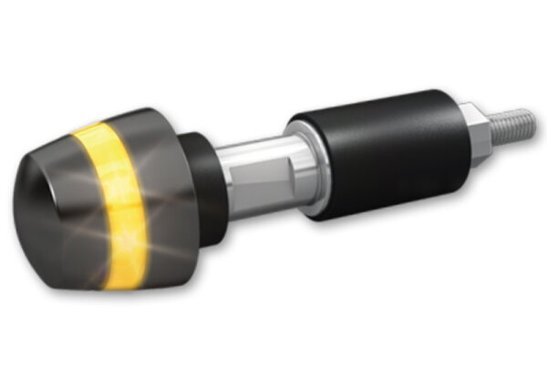 KELLERMANN BL 2000 Dark LED Bar End Indicator Gehäuse  Schwarz / Linse Rauchgrau (Stück), Vorn