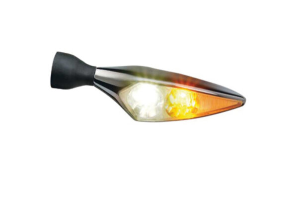 KELLERMANN Micro Rhombus PL LED 2in1 Indicator-DRL-Combination Gehäuse  Chrom / Linse Klar (Stück), Vorn Links