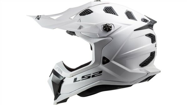 LS2 MX700 Subverter Evo Solid Crosshelm weiß White