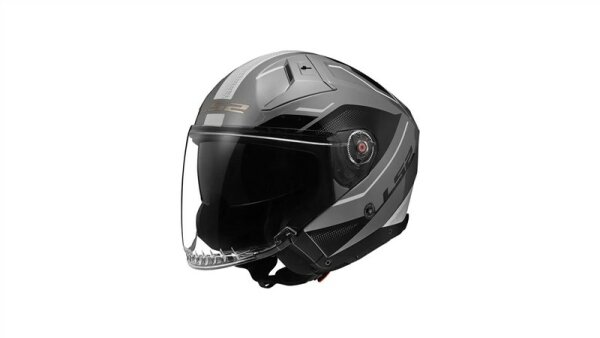 LS2 Jethelm OF603 Infinity II Veyron grau / schwarz / weiß