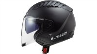 LS2 OF600 Copter II Solid Jethelm schwarz Matt Black