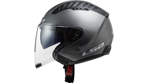LS2 OF600 Copter II Solid Jethelm grau Matt Titanium