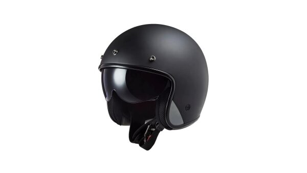 LS2 Jethelm OF601 Bob II Solid schwarz matt