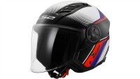LS2 Jethelm OF616 Airflow II Rush weiß / blau / rot