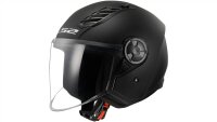 LS2 Jethelm OF616 Airflow II Solid schwarz matt