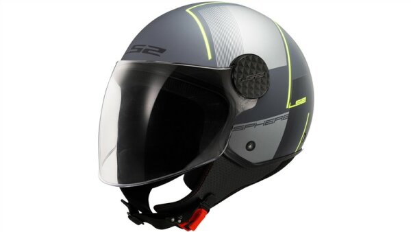 LS2 OF558 Sphere Lux II Firm Jethelm grau,gelb Matt Black Titanium