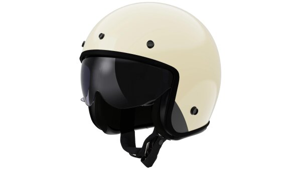 LS2 Jethelm OF601 Bob II Solid Cream weiß