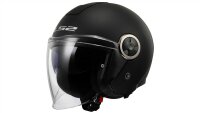 LS2 Jethelm OF620 Classy Solid schwarz matt