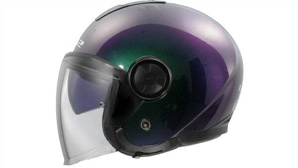 LS2 Jethelm OF620 Classy Chameleon schwarz / violett / grün
