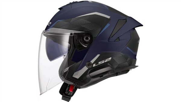 LS2 Jethelm OF618 Verso II Air blau / schwarz matt