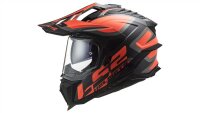 LS2 MX701 Explorer Alter Endurohelm schwarz,orange Matt...