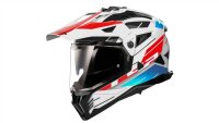 LS2 Endurohelm MX702 Pioneer II Namib weiß / blau /...