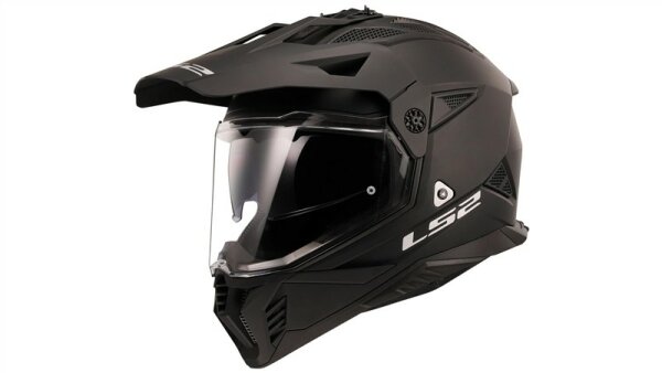 LS2 Endurohelm MX702 Pioneer II Solid schwarz matt