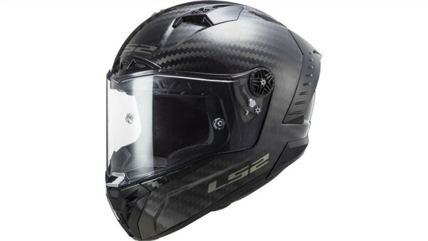 LS2 FF805 Thunder Carbon Solid Integralhelm schwarz Carbon