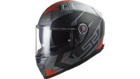 LS2 Integralhelm FF811 Vector II Splitter titanium / rot...