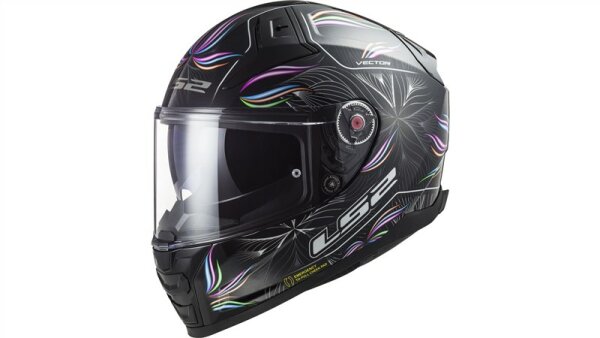LS2 Integralhelm FF811 Vector II Tropical schwarz / weiß
