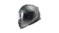 LS2 FF800 Storm II Solid Integralhelm grau titanium matt