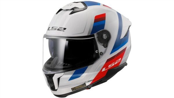 LS2 Integralhelm FF808 Stream II Vintage weiß / blau / rot