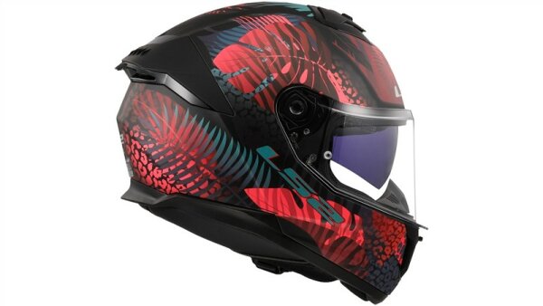 LS2 Integralhelm FF808 Stream II Jungle schwarz / pink / blau matt