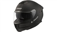 LS2 FF808 Stream II Solid Integralhelm schwarz Matt Black