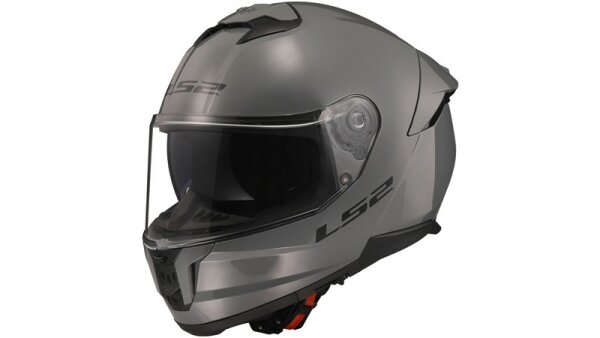LS2 FF808 Stream II Solid Integralhelm grau Gloss Nardo Grey