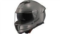 LS2 FF808 Stream II Solid Integralhelm grau Gloss Nardo Grey