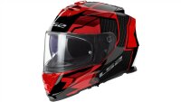 LS2 FF800 Storm II Tracker Integralhelm schwarz,rot Gloss...