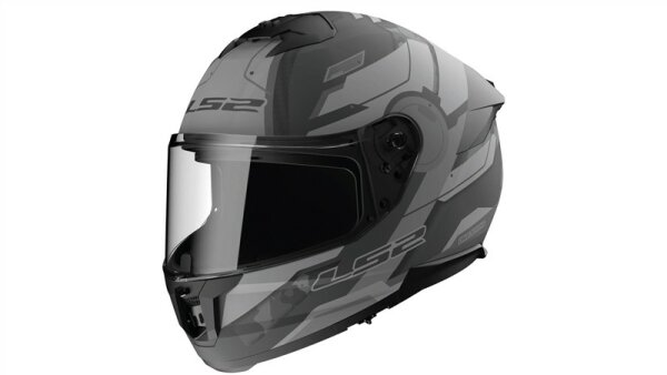LS2 Integralhelm FF808 Stream II Shadow grau matt