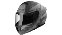 LS2 FF808 Stream II Shadow Integralhelm grau Matt...