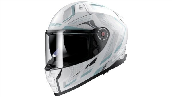 LS2 FF811 Vector II Alizer Integralhelm weiß,silber Matt White Silver