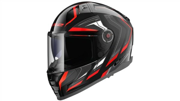 LS2 Integralhelm FF811 Vector II Alizer schwarz / rot