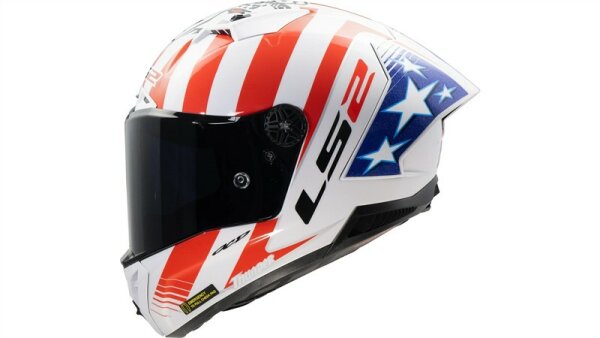 LS2 Integralhelm FF805 Thunder Carbon GP Aero Replica Baz weiß / rot / blau