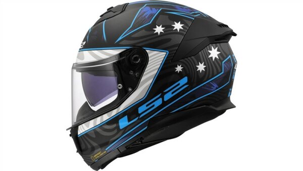 LS2 Integralhelm FF808 Stream II Galdam schwarz / blau