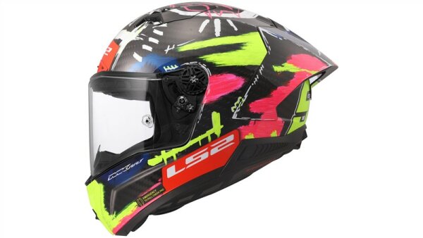 LS2 Integralhelm FF805 Thunder Carbon GP Aero Replica Aldeguer 25 schwarz / gelb / rot