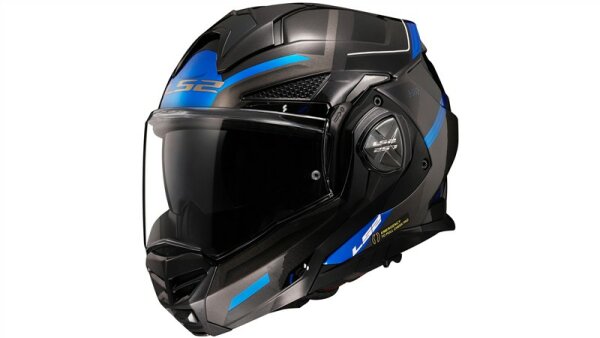 LS2 FF901 Advant X Spectrum Klapphelm schwarz,grau,blau Black Titanium Blue