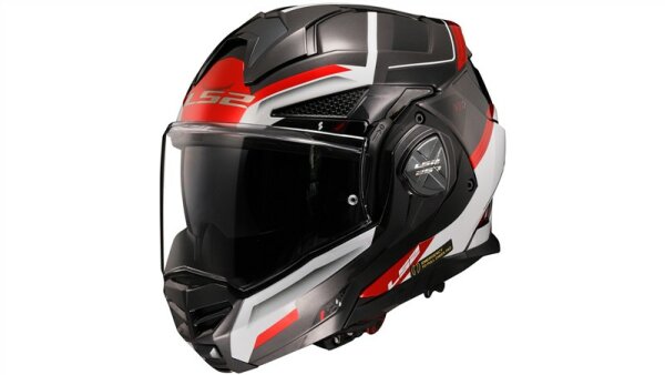 LS2 FF901 Advant X Spectrum Klapphelm schwarz,weiß,rot Black White Red