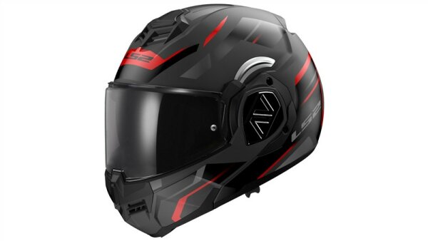 LS2 FF906 Advant Kuka Klapphelm schwarz,rot Matt Black Red