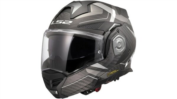 LS2 Klapphelm FF901 Advant X Carbon Horizon schwarz / silbergrau matt