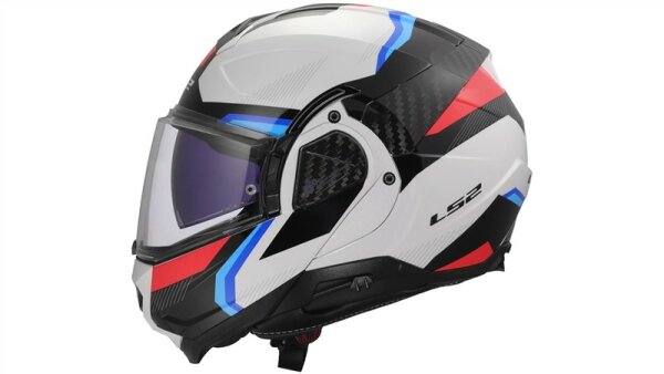 LS2 Klapphelm FF910 Advant II Triple weiß / blau / rot