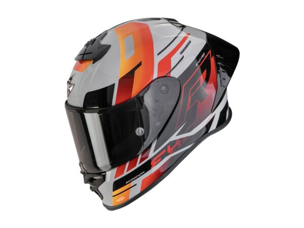 Scorpion EXO-R1 EVO II AIR ADRENALINE Grau-Rot-Orange