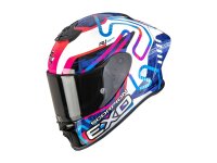Scorpion EXO-R1 EVO II AIR CORNERING Weiss-Blau-Rosa
