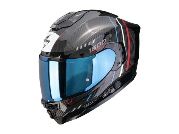 Scorpion EXO-1500 CARBON AIR ZITY Schwarz-Rot-Blau
