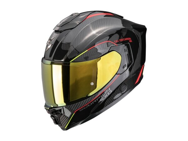 Scorpion EXO-1500 CARBON AIR MUNDI Schwarz-Rot-Gelb