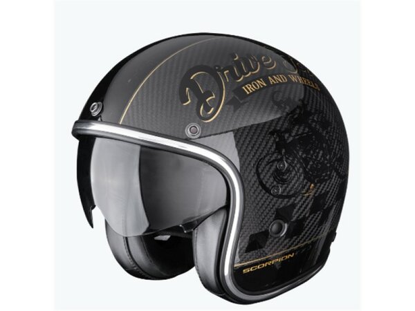 Scorpion BELFAST EVO CARBON ZIPPY Schwarz-Gold