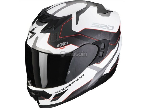 Scorpion EXO-520 EVO AIR Elan weiss silber rot