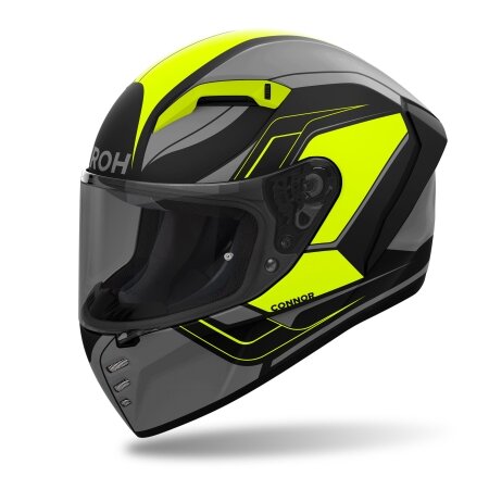 Airoh Helm Connor Dunk matt-grau/schwarz-fluo-gelb